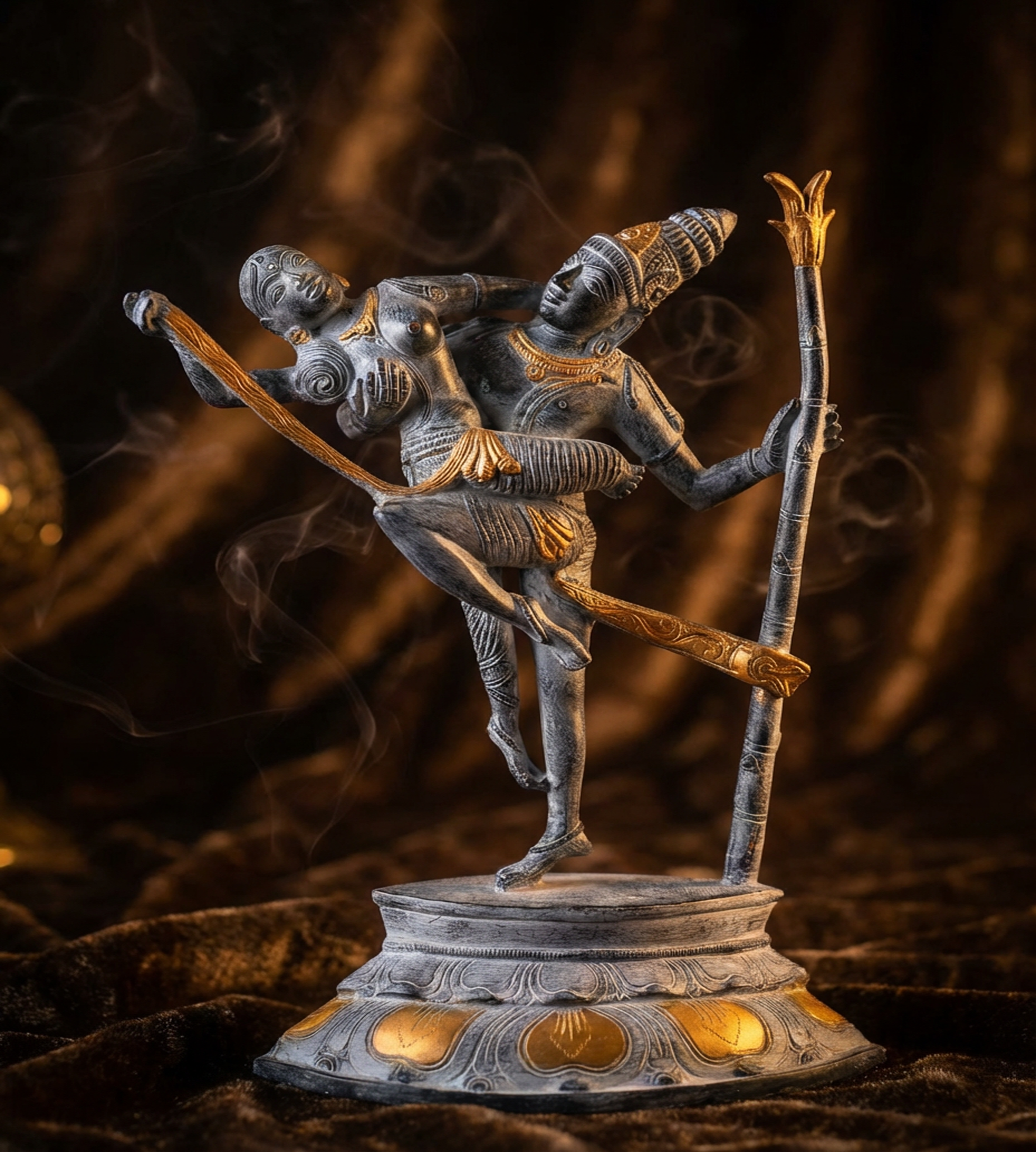 Kama Deva Brass Idol | 13 Inch Fine Handcrafted Statue (6kg) | Hindu God of Love & Desire | Premium Brass Sculpture | Home Temple Decor