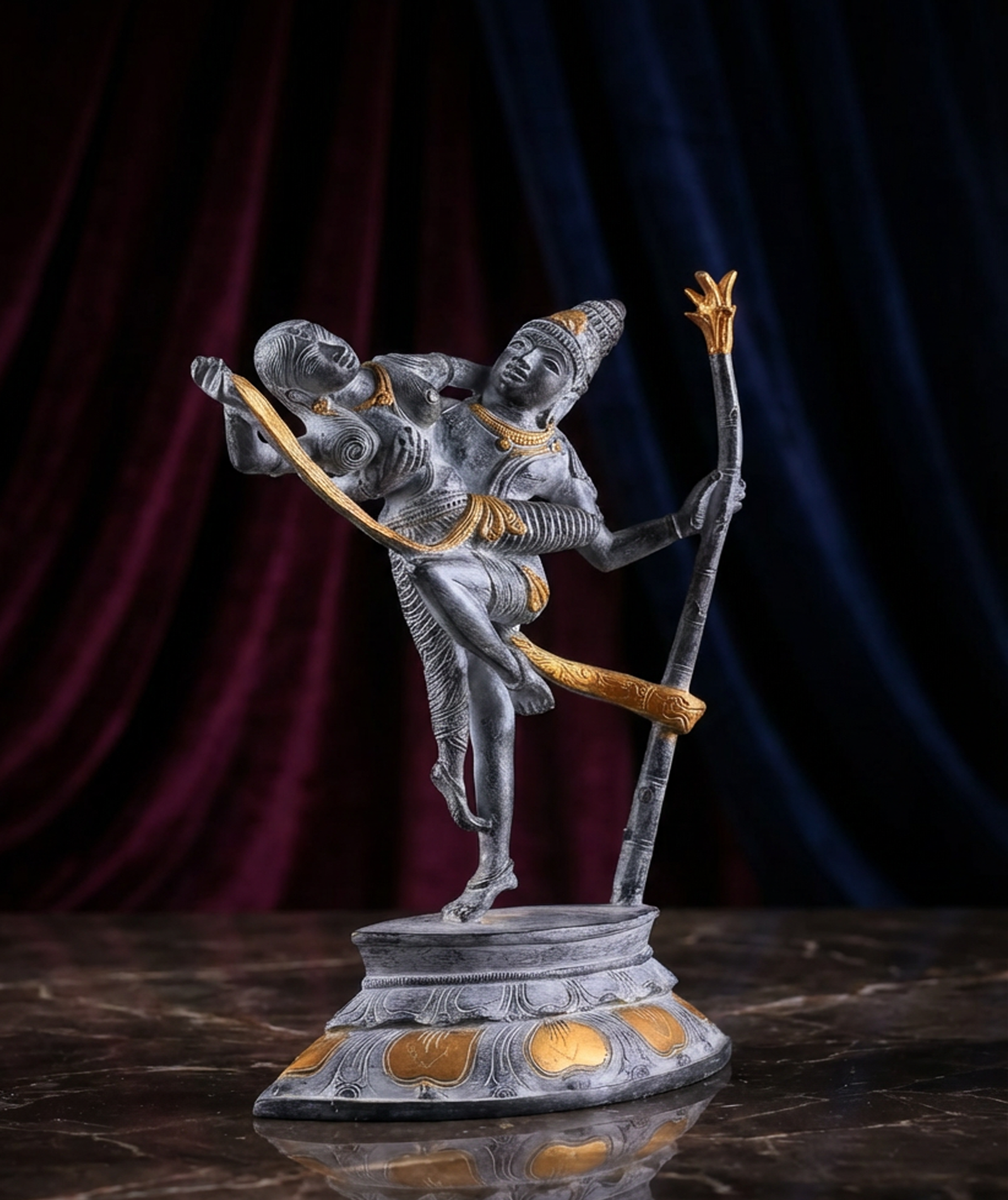 Kama Deva Brass Idol | 13 Inch Fine Handcrafted Statue (6kg) | Hindu God of Love & Desire | Premium Brass Sculpture | Home Temple Decor