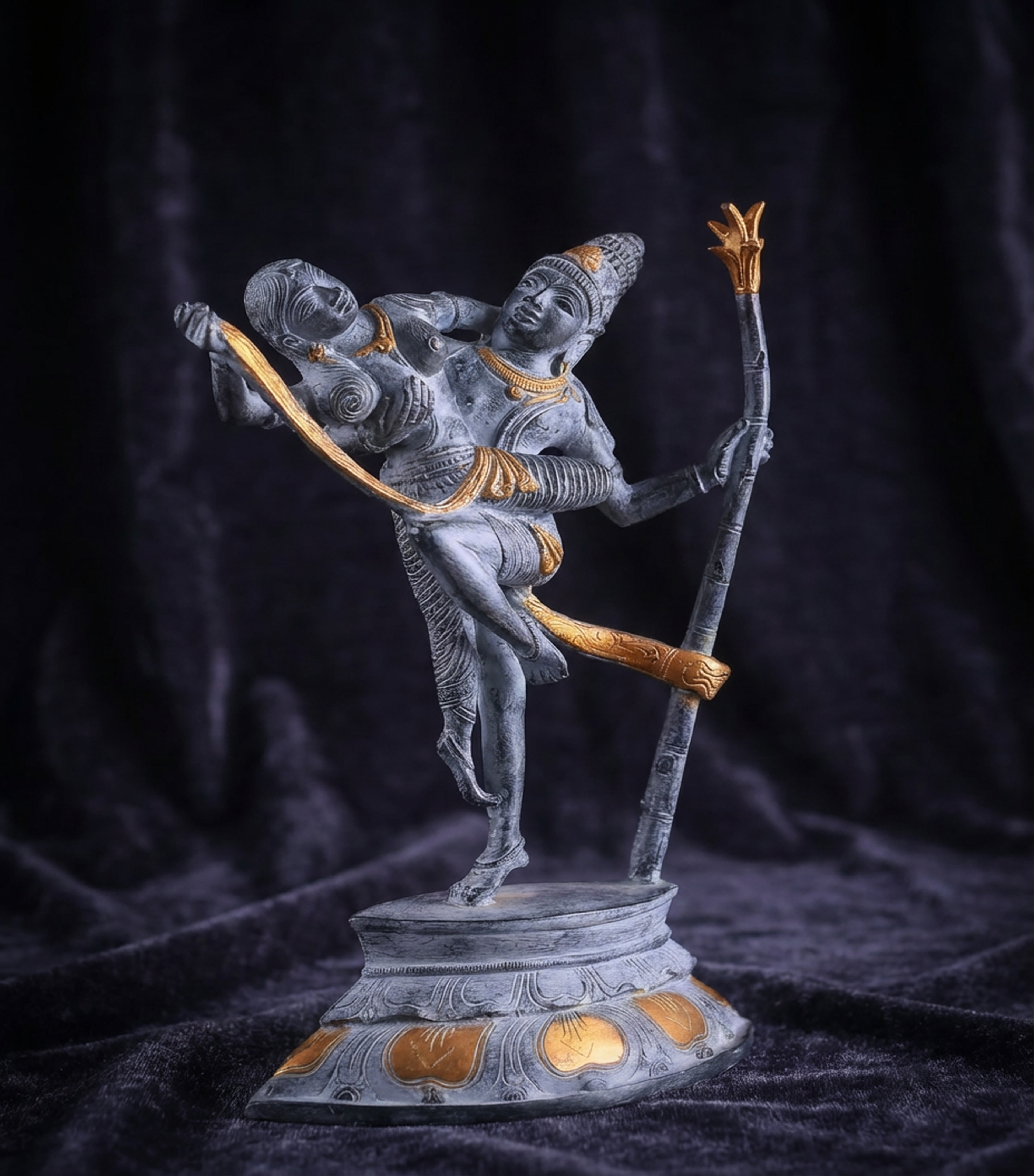 Kama Deva Brass Idol | 13 Inch Fine Handcrafted Statue (6kg) | Hindu God of Love & Desire | Premium Brass Sculpture | Home Temple Decor